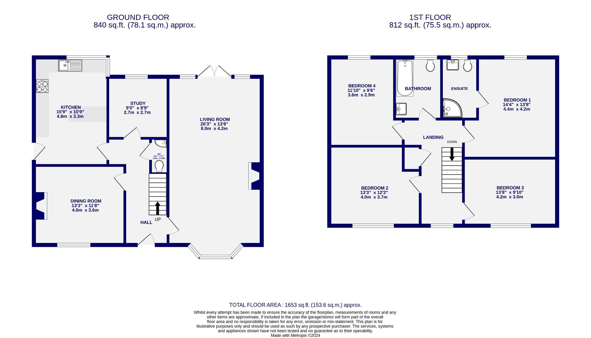 Floorplans For Littlefield Close, Nether Poppleton, York