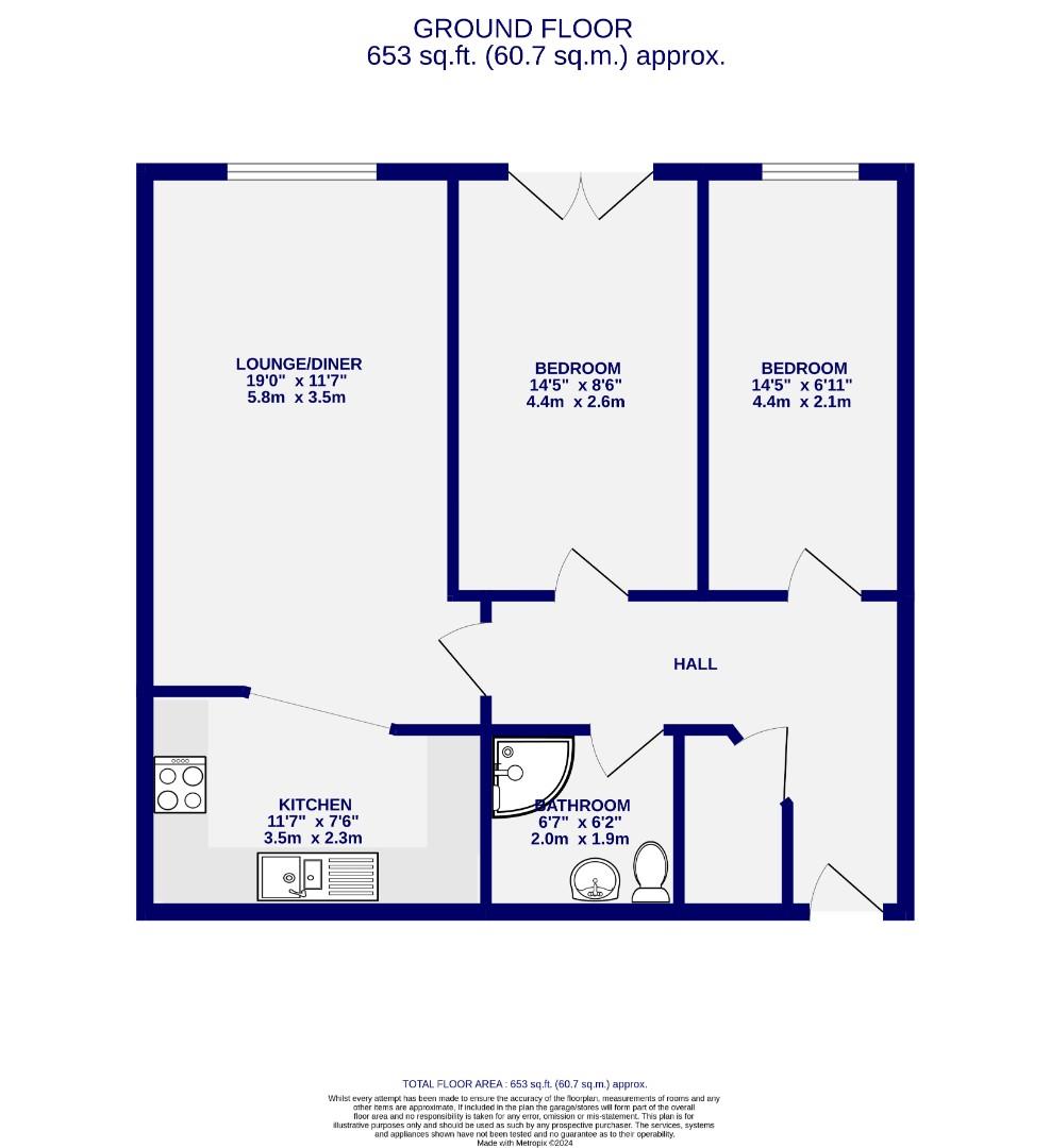 Floorplans For Trafalgar House, Piccadilly, York
