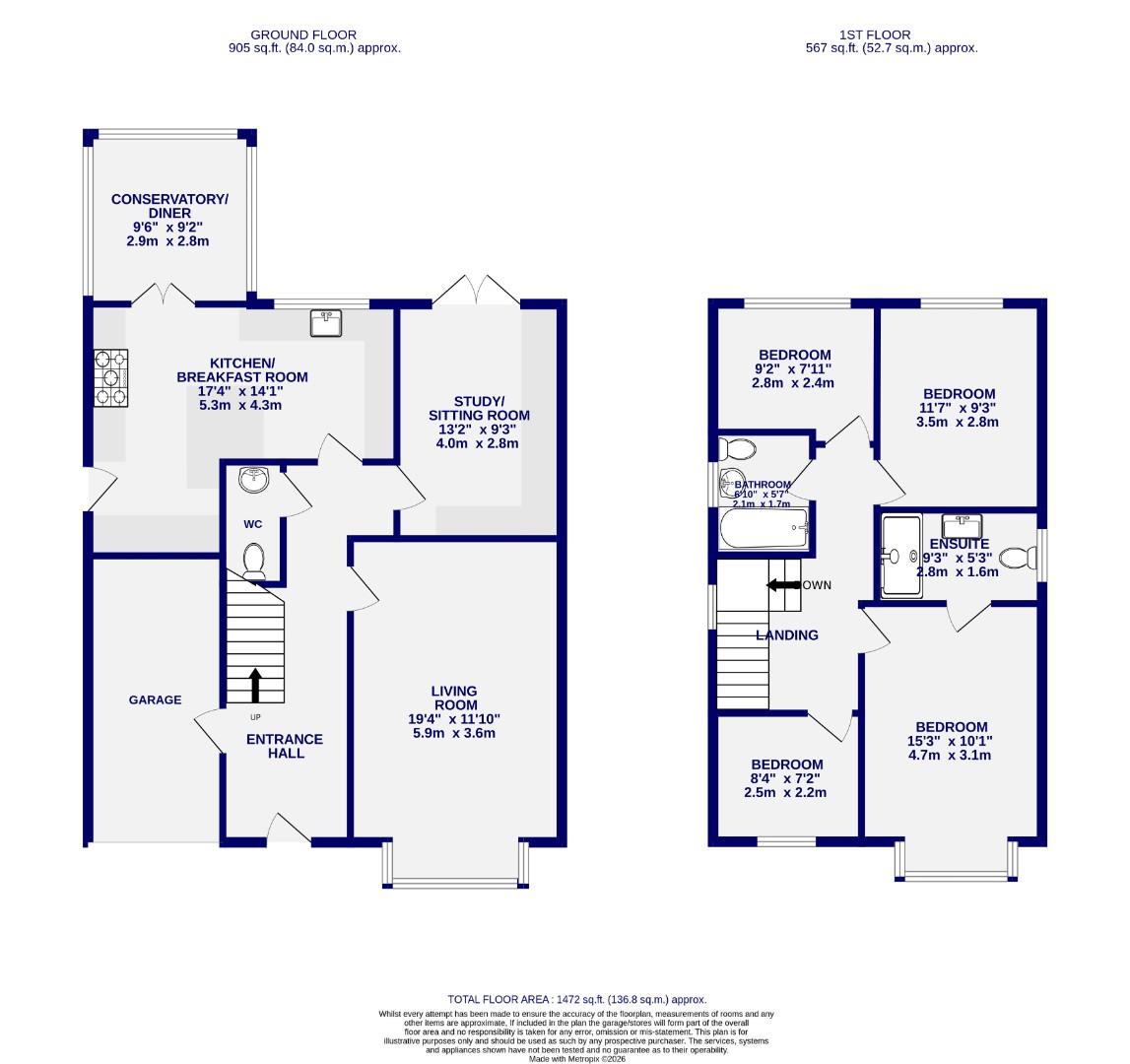 Floorplans For Learmans Way, Copmanthorpe, York