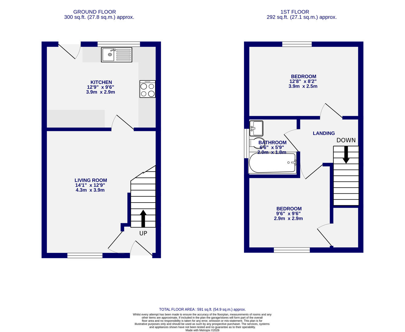 Floorplans For Tamworth Road, Clifton, York