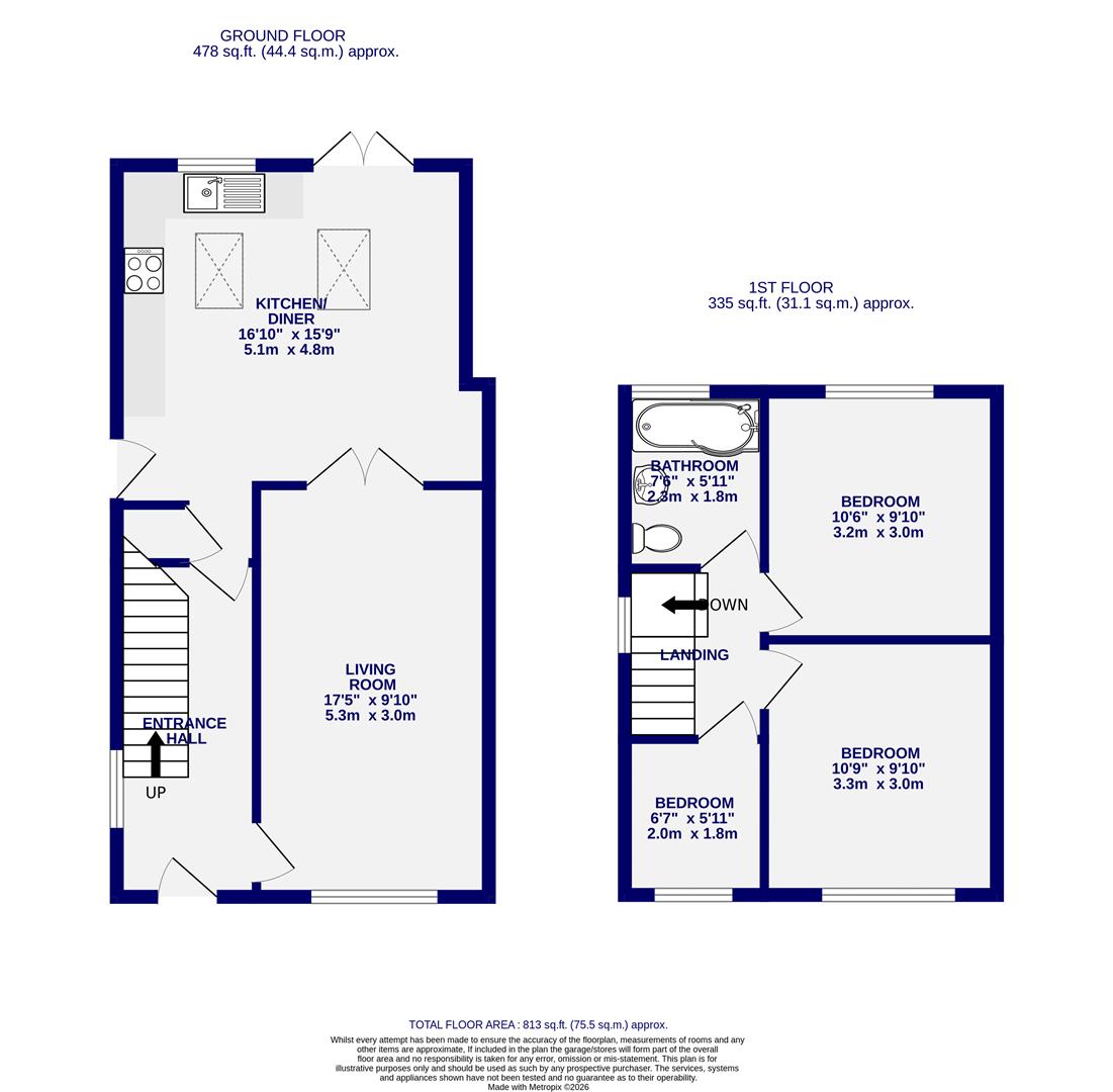 Floorplans For Anthea Drive, York, YO31 9DQ