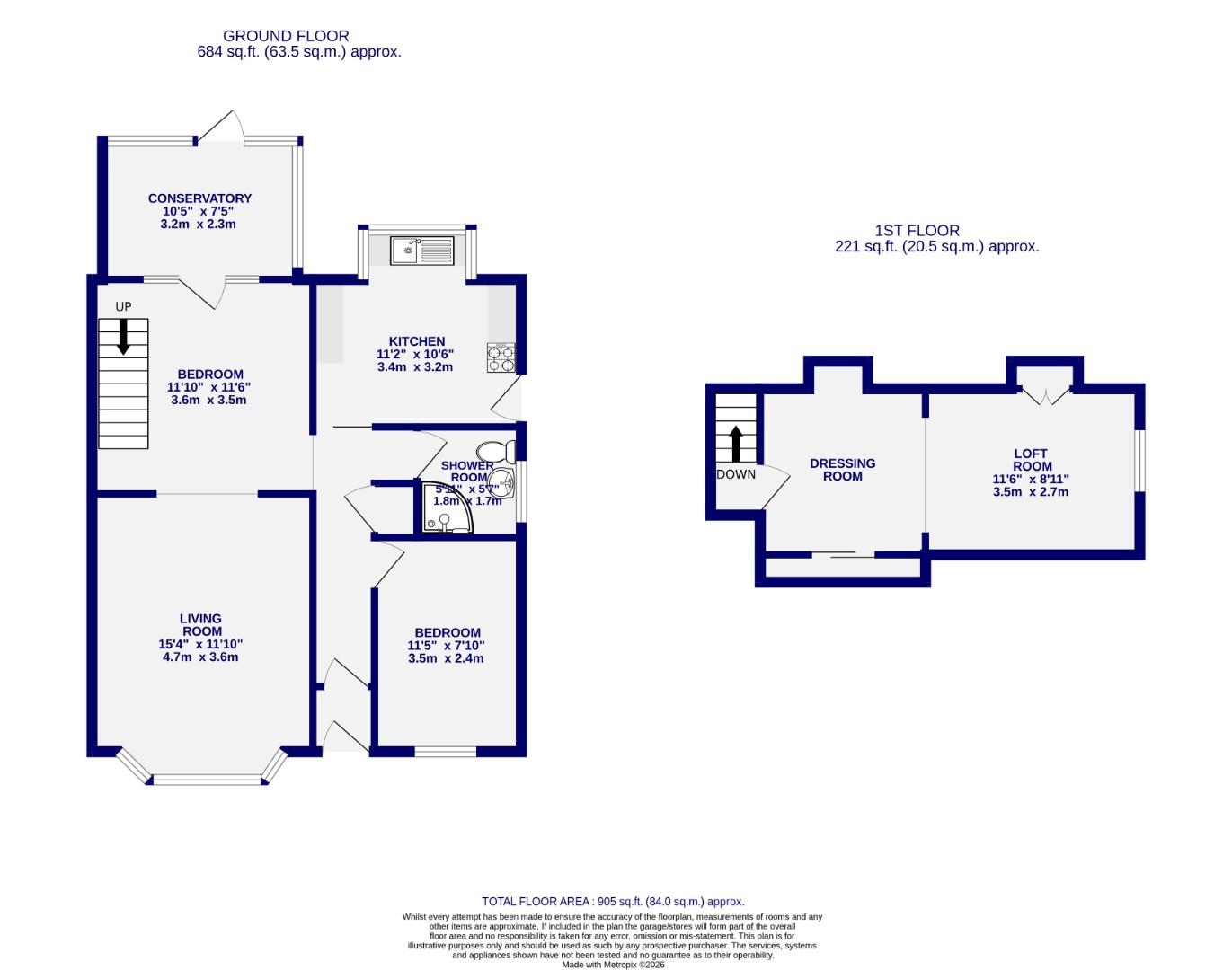Floorplans For Broome Close, Huntington, York