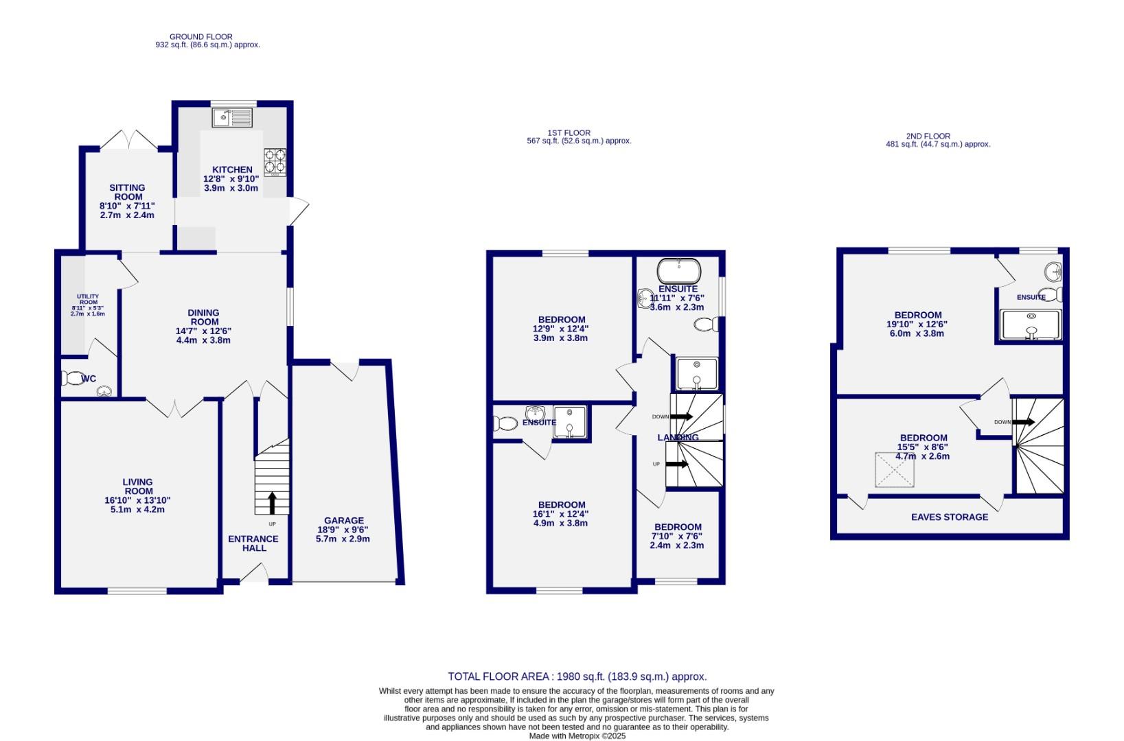 Floorplans For Millfield Lane, York