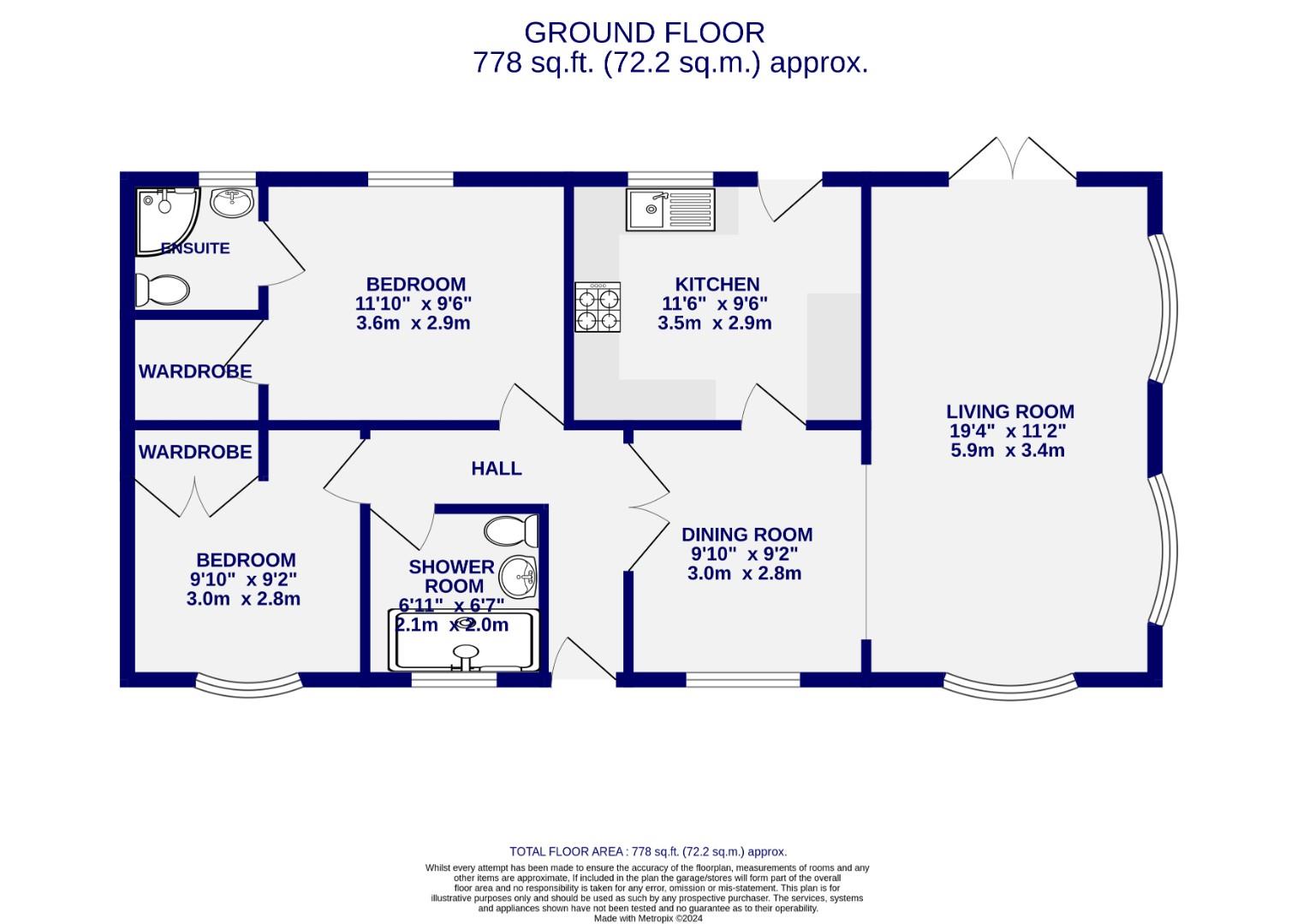 Floorplans For The Crescent, Acaster Malbis, York