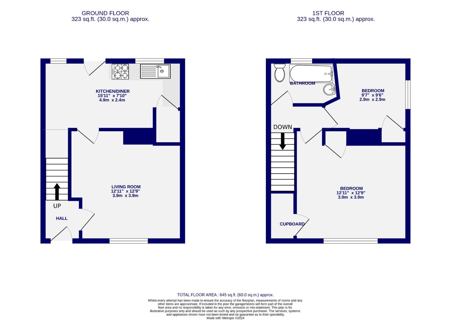 Floorplans For Hospital Fields Road, York