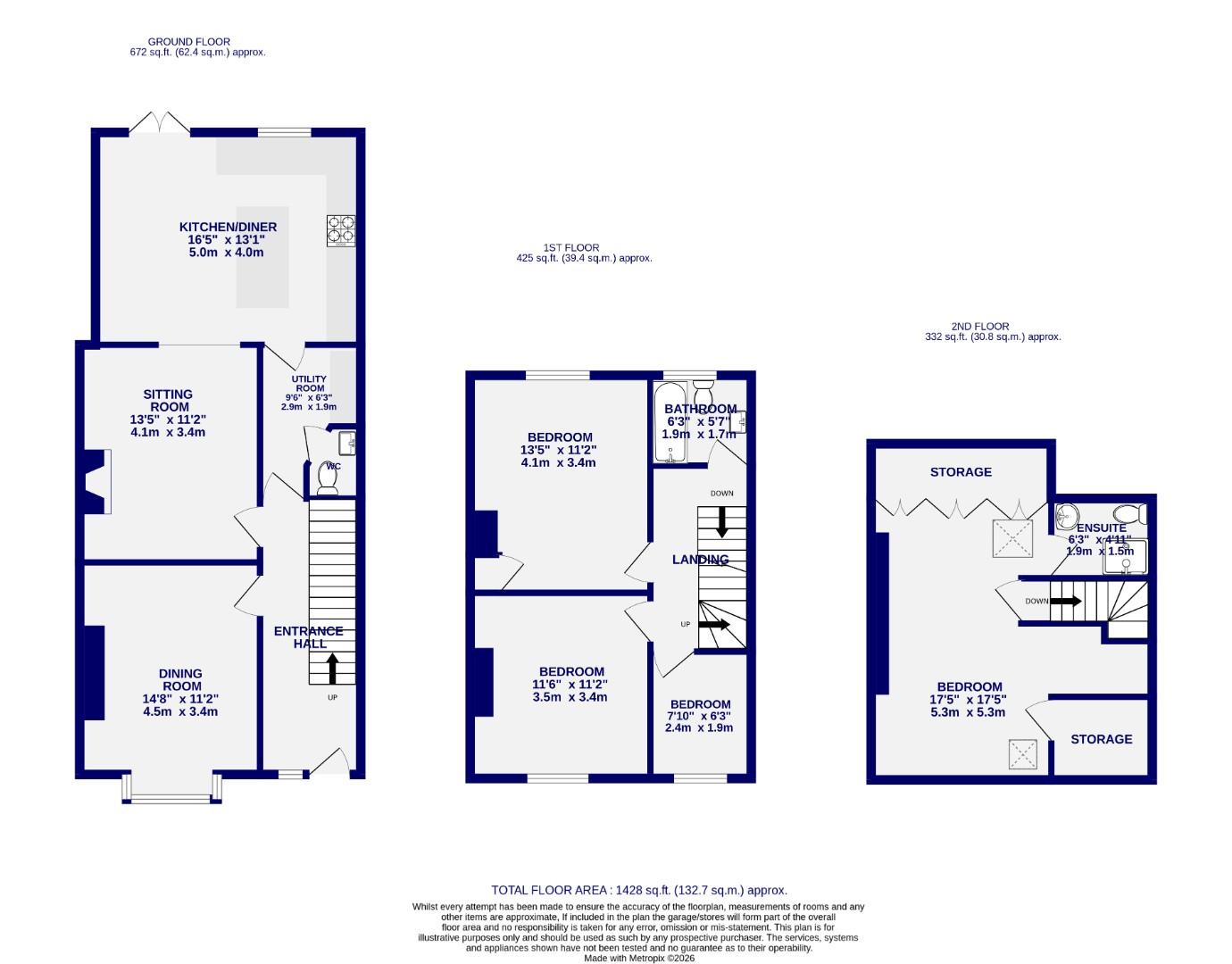 Floorplans For Hopgrove Lane South, Huntington, York