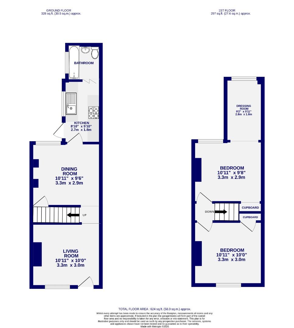 Floorplans For Pembroke Street, off Burton Stone Lane, York