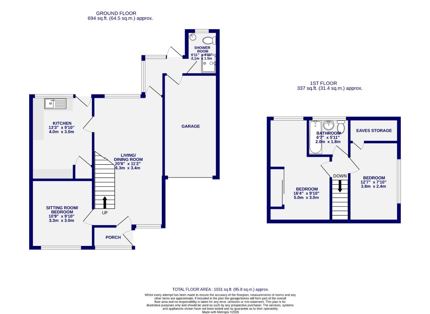 Floorplans For The Limes, Stockton On The Forest, York