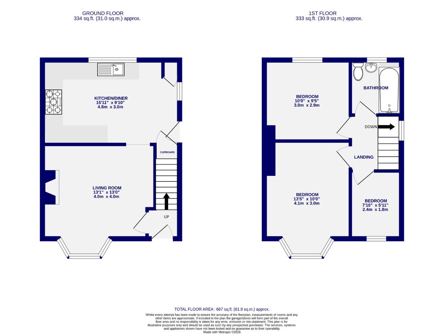 Floorplans For Owston Avenue, Hull Road, York