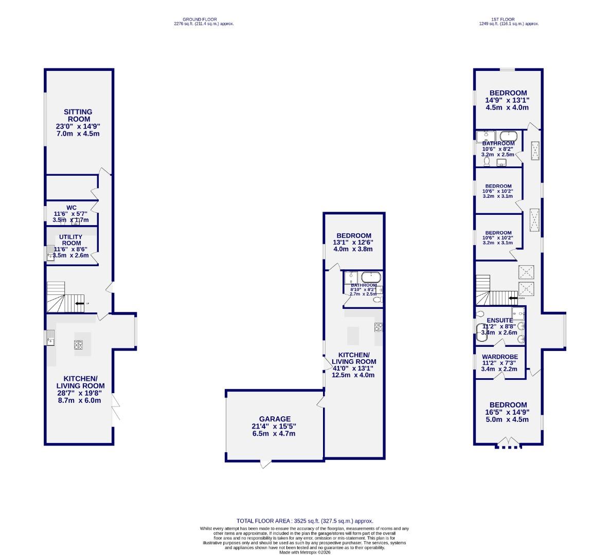 Floorplans For Rice Lane, Flaxton, York