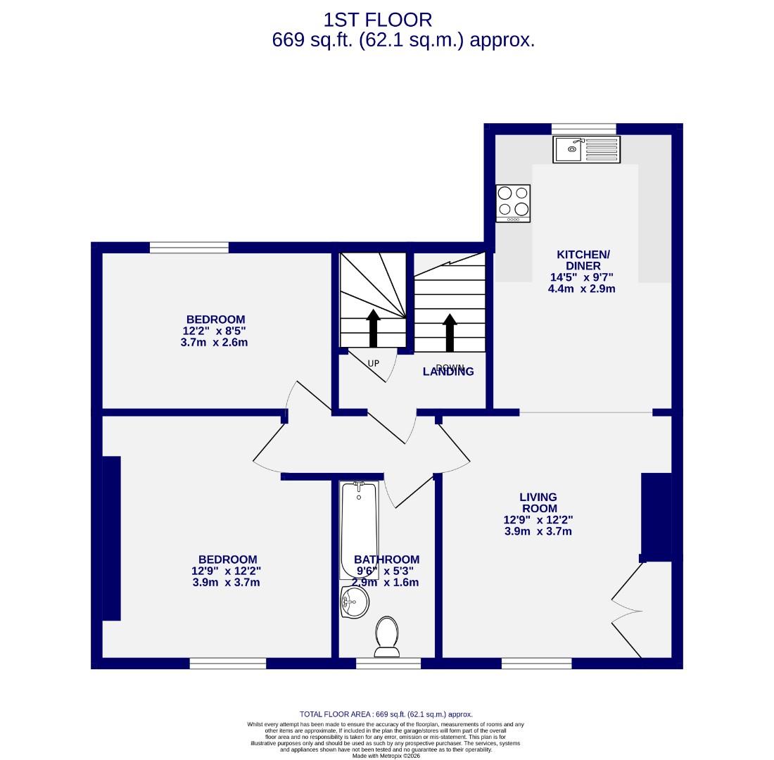 Floorplans For Front Street, Acomb, York
