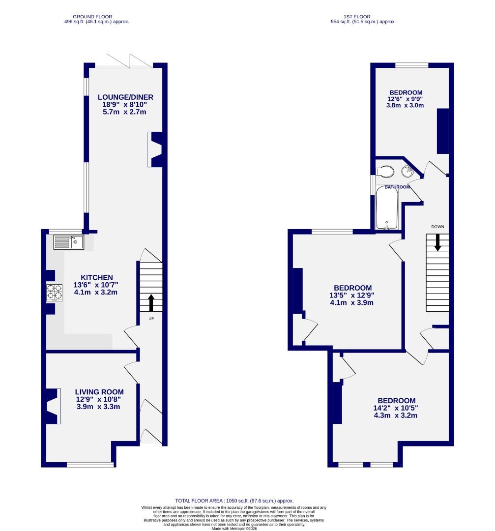 Floorplans For Beech Avenue, Holgate, York