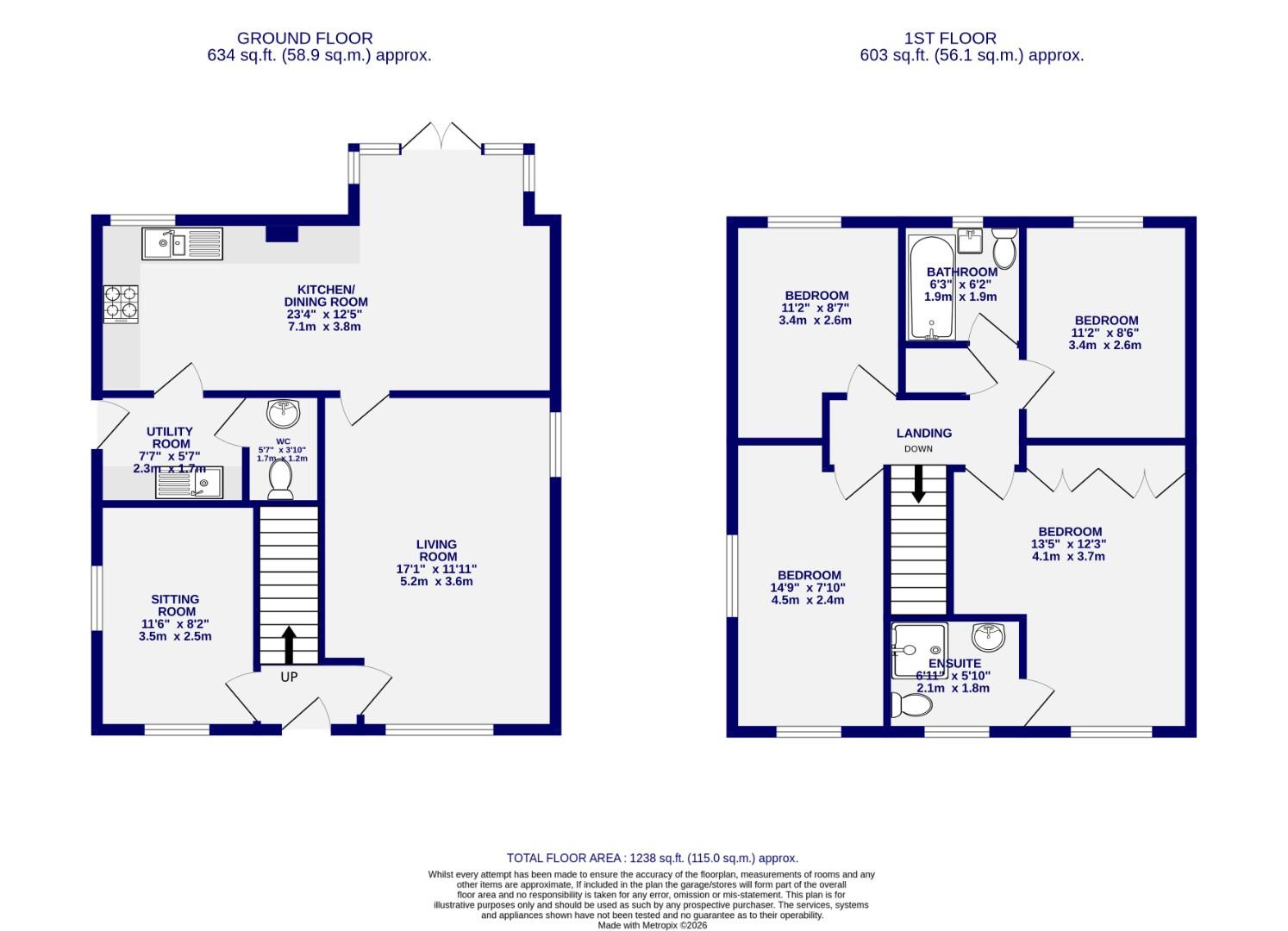Floorplans For Hardwicke Close, York