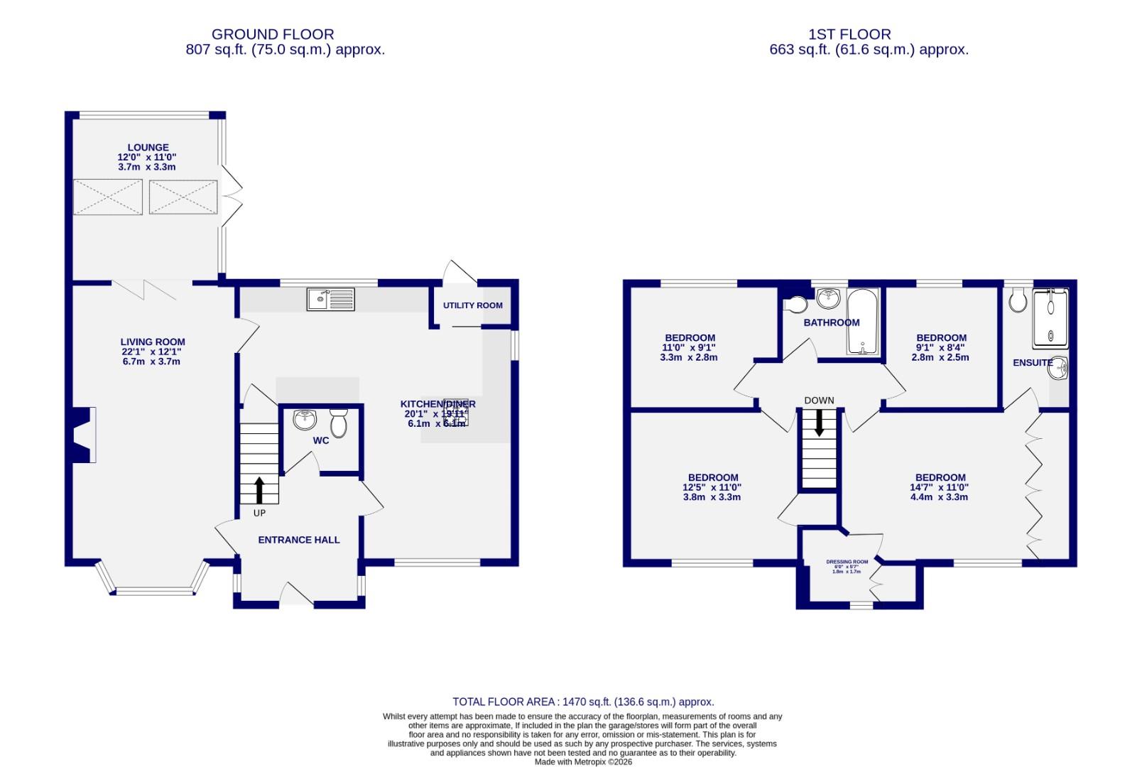 Floorplans For Dykes Lane, Copmanthorpe, York