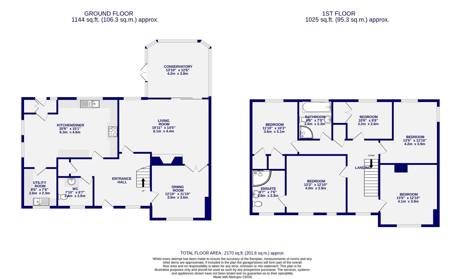Floorplans For The Rowans, Cawood Road, Stillingfleet, York