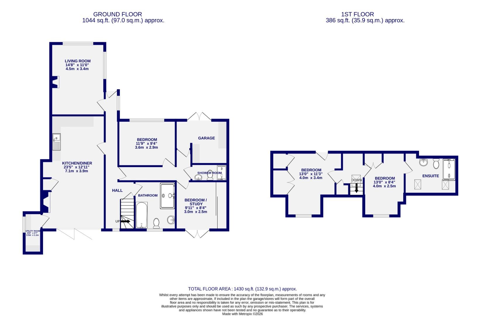 Floorplans For The Village, Stockton On The Forest, York
