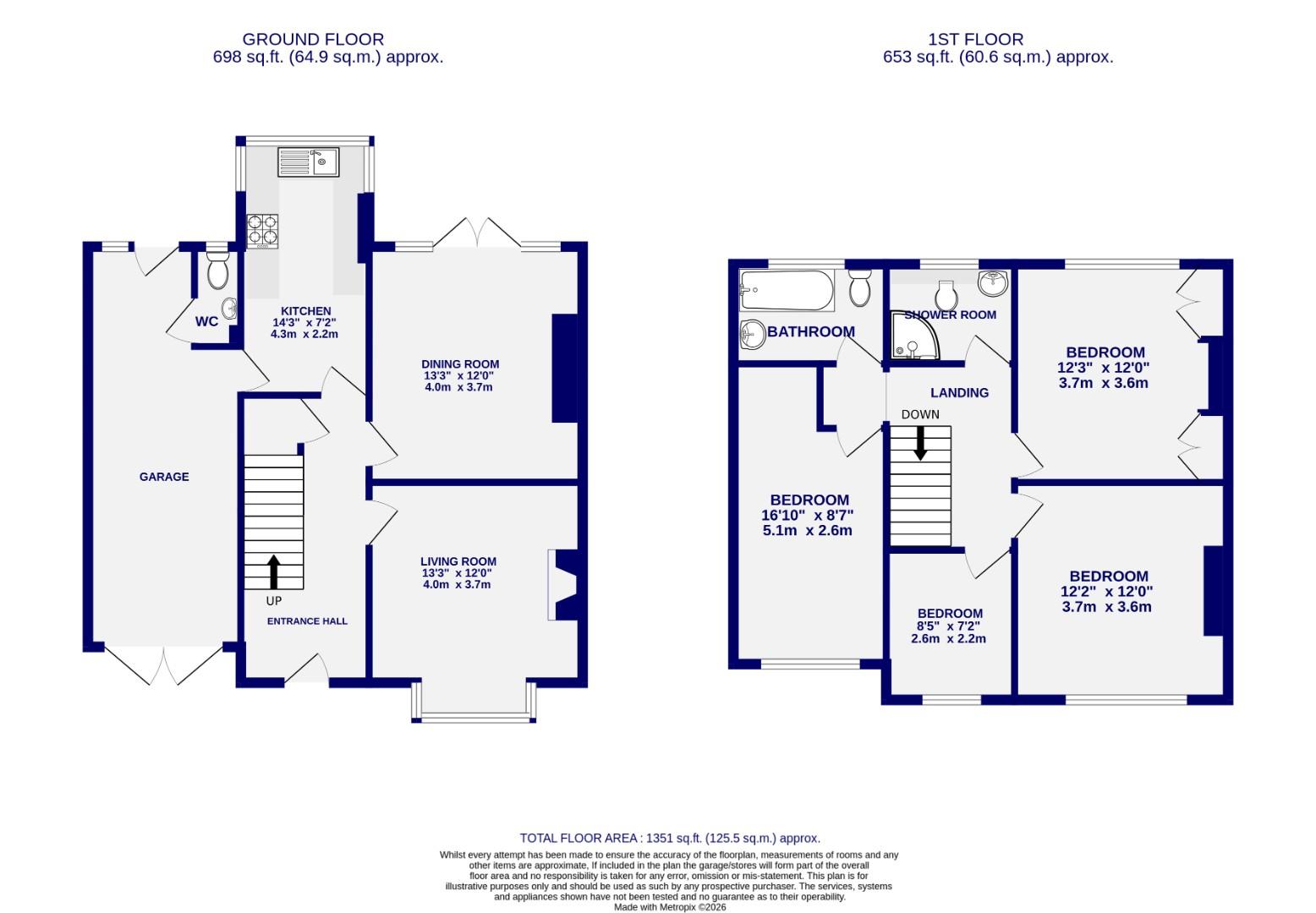 Floorplans For Slingsby Grove, York