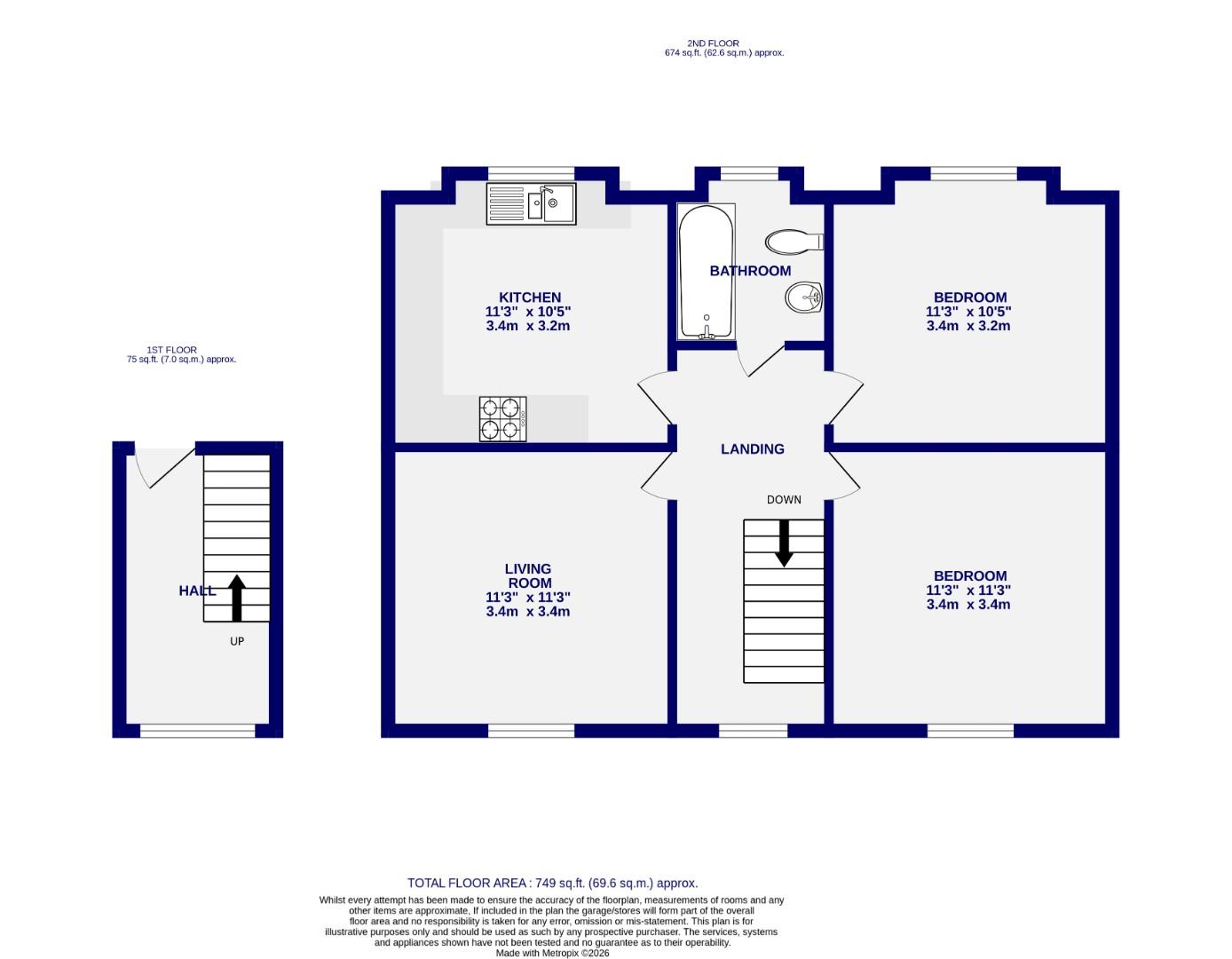 Floorplans For Millfield Lane, York