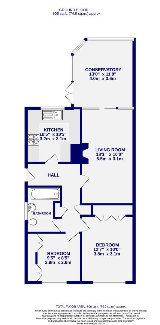 Floorplans For Carrfield, Woodthorpe, York