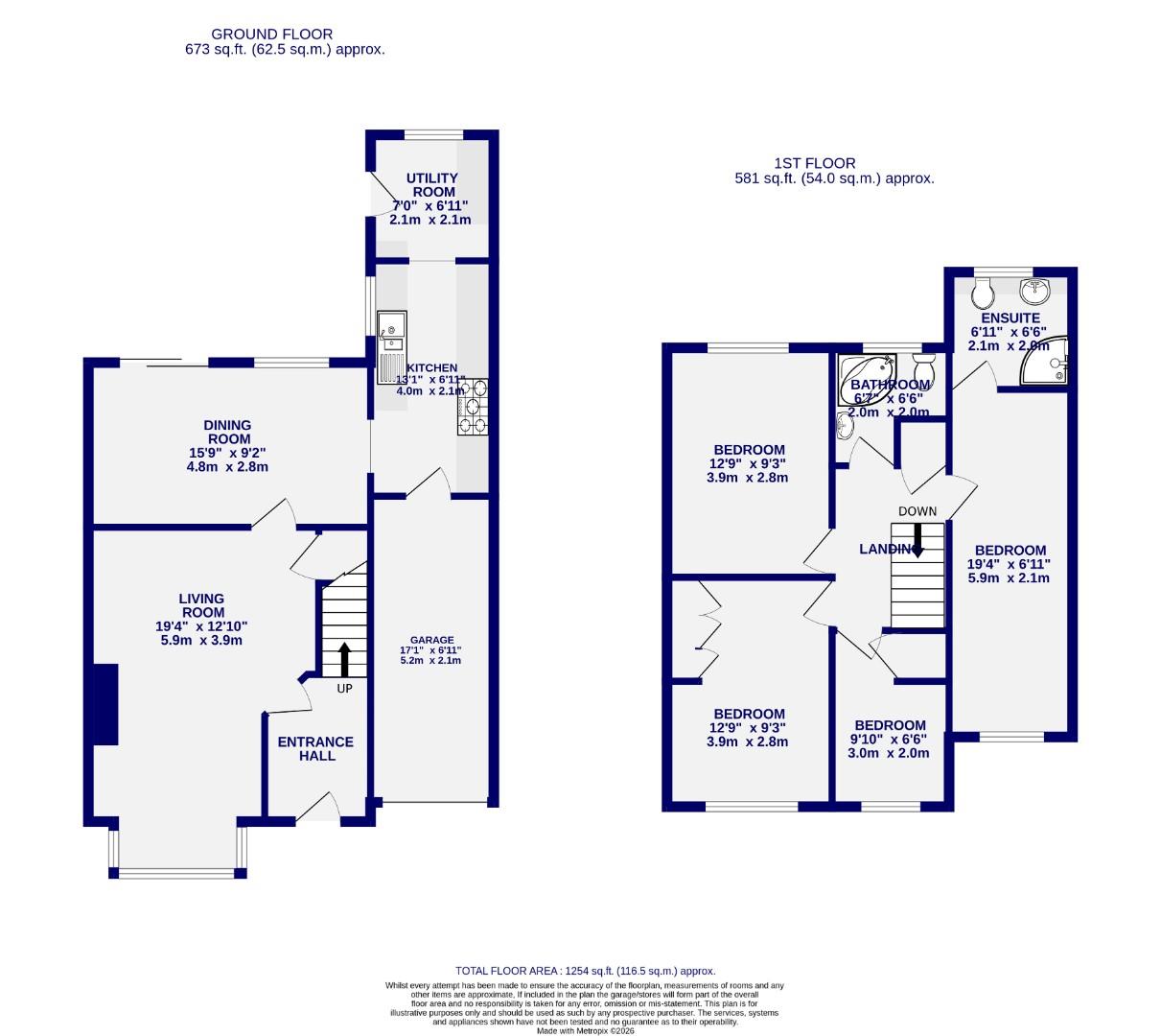 Floorplans For Prince Rupert Drive, Tockwith, York