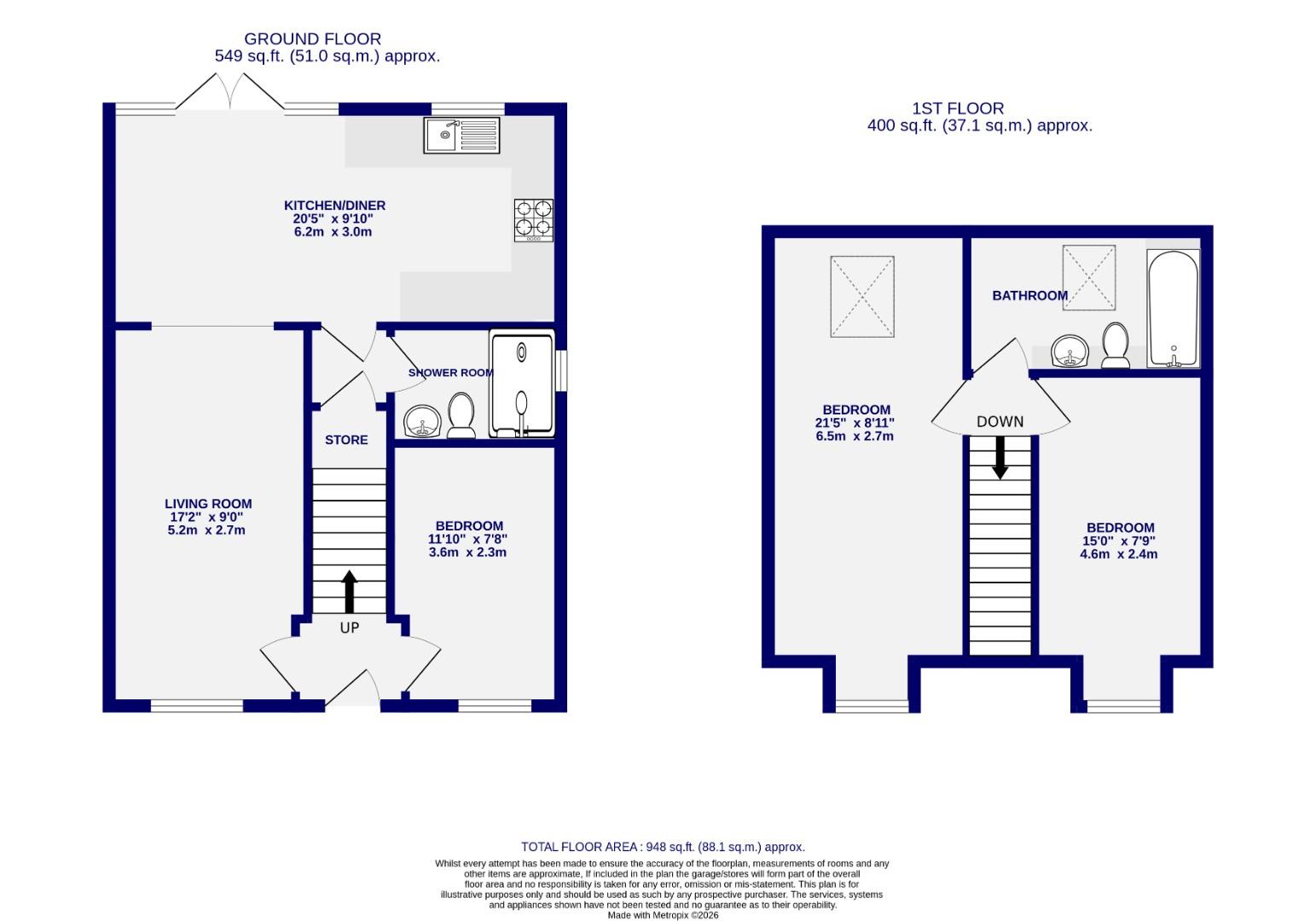 Floorplans For Ploughmans Close, Copmanthorpe, York