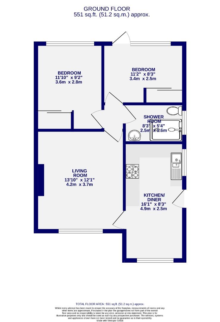 Floorplans For Southdown Road, Huntington, York