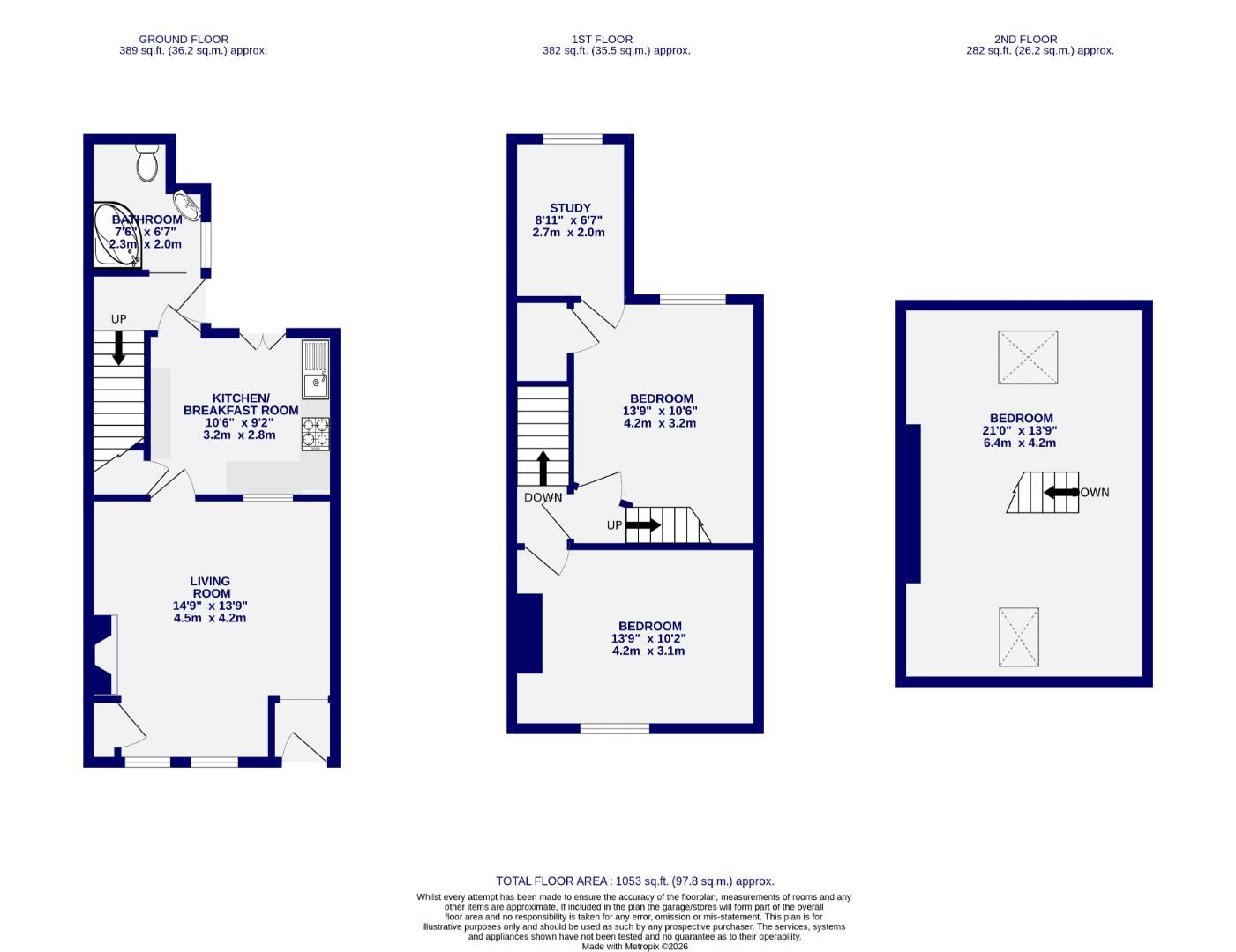 Floorplans For South Bank Avenue, York