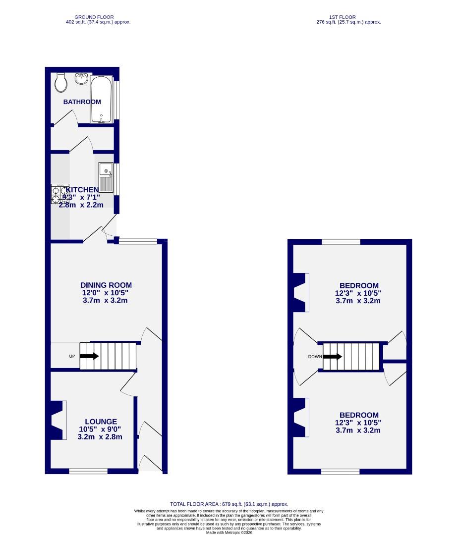 Floorplans For Sutherland Street, York