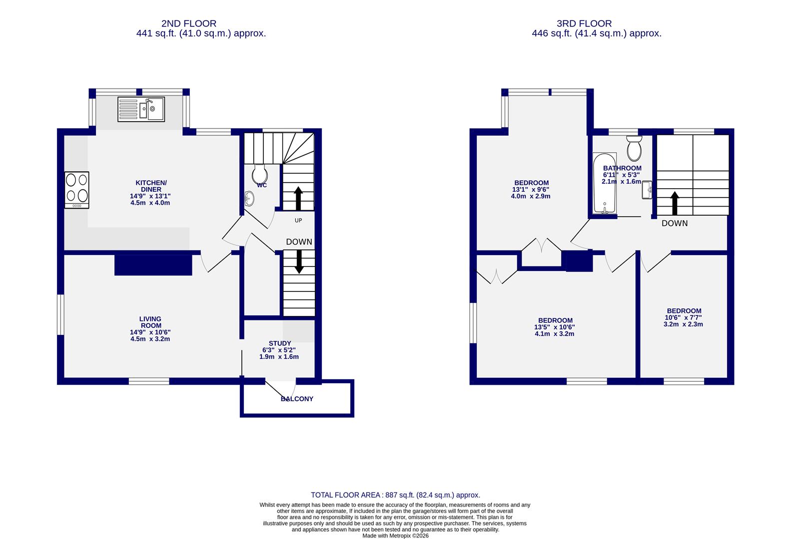 Floorplans For Holly Terrace, Fulford, York, YO10 4DS