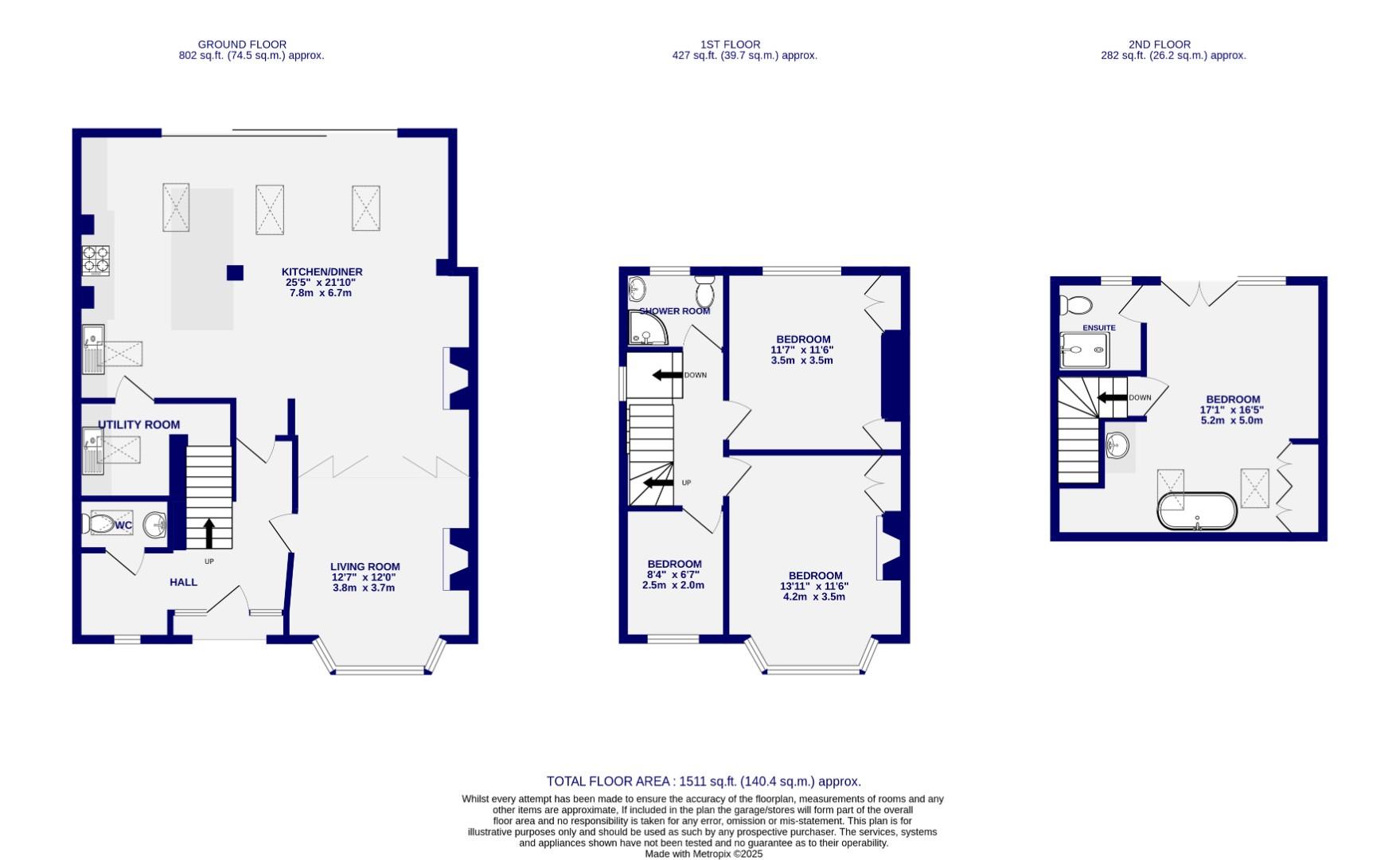 Floorplans For Moorgarth Avenue, Tadcaster Road, York