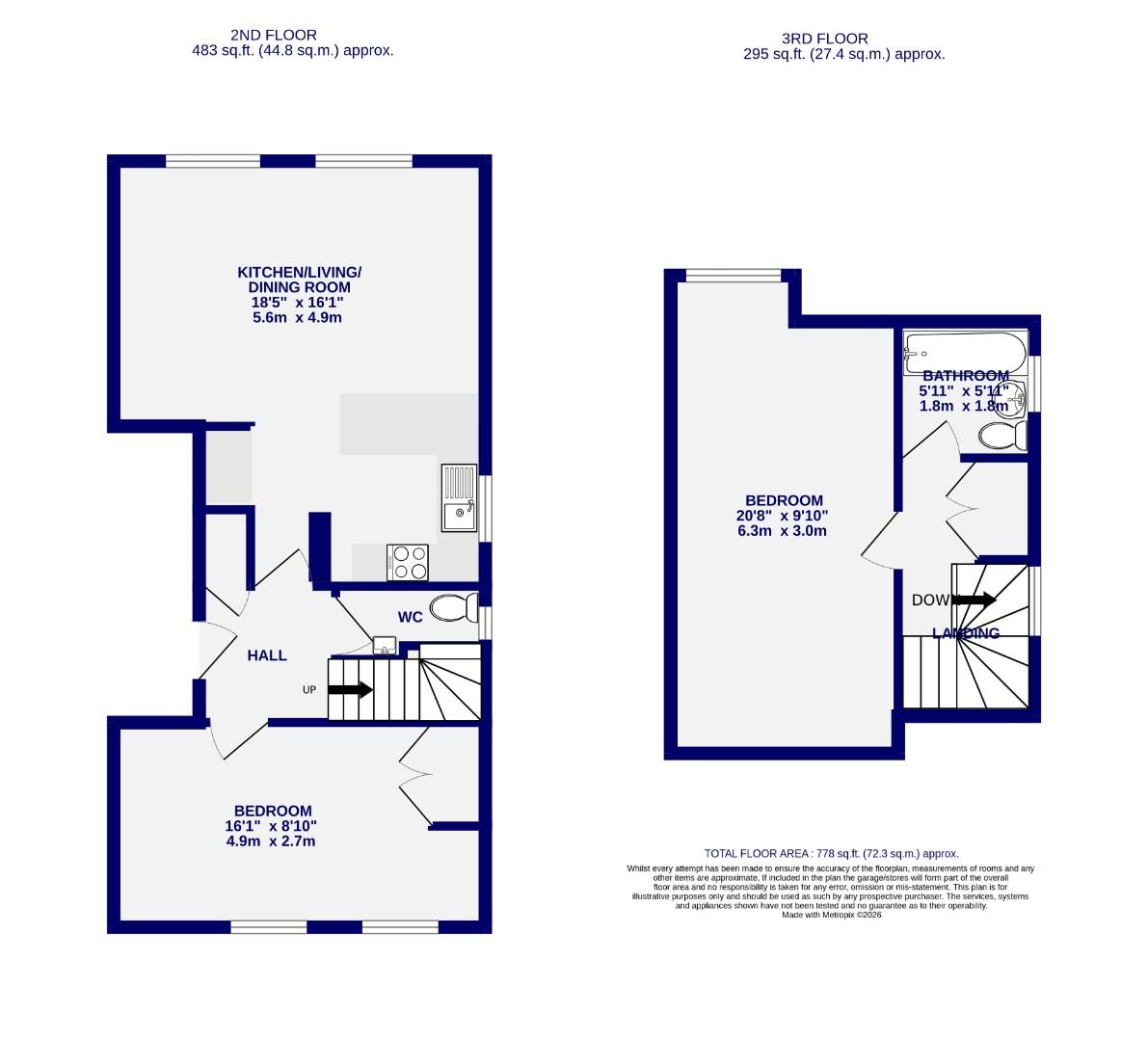 Floorplans For Monkstray House, Stockton Lane, York