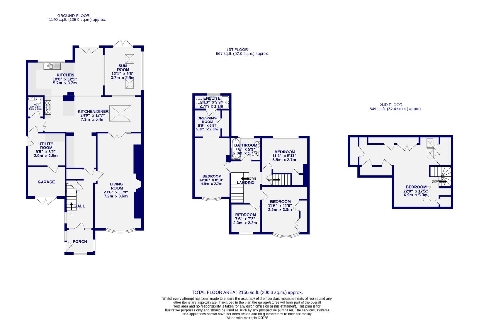 Floorplans For Almsford Drive, York