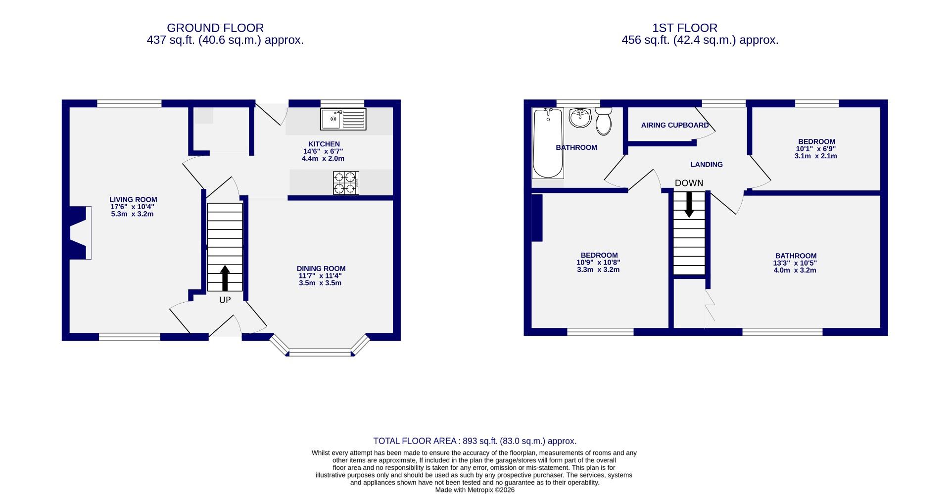 Floorplans For Beckfield Lane, York