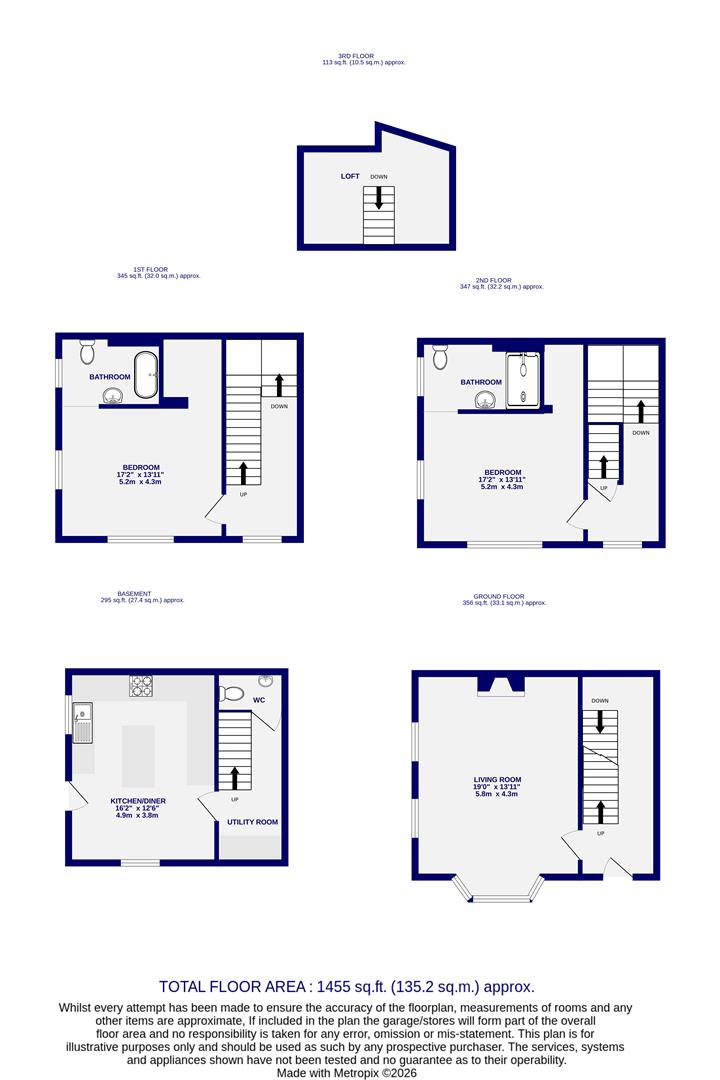 Floorplans For Mount Vale, York, YO24 1DJ