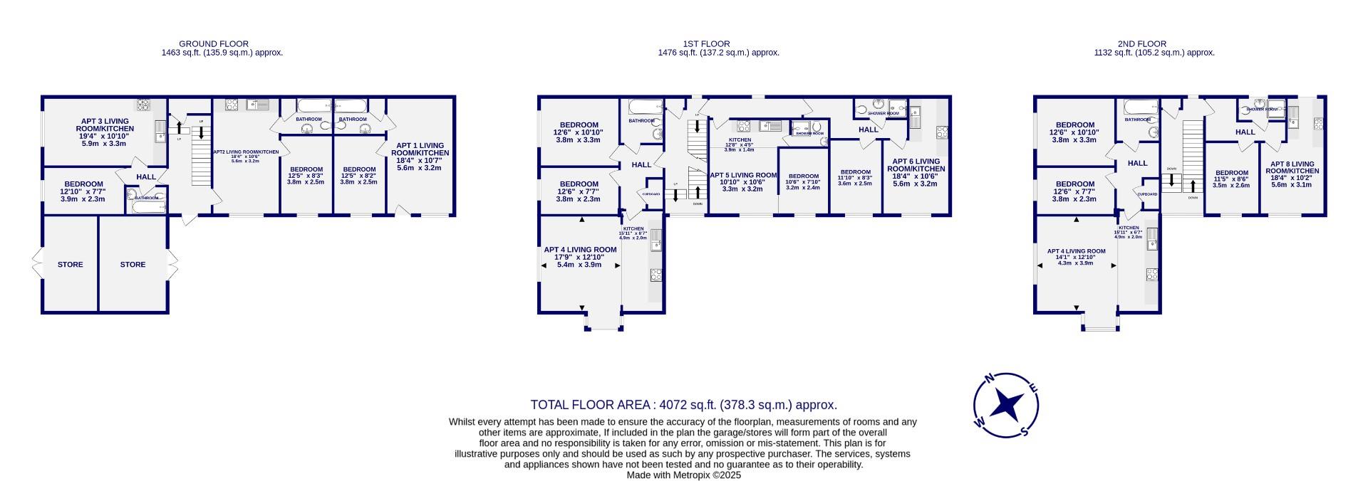 Floorplans For Grove Place, Jackson Street, York