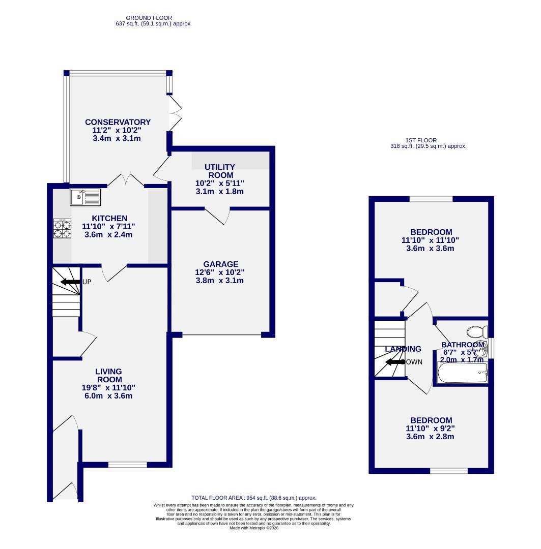 Floorplans For Highgrove Close, Rawcliffe, York