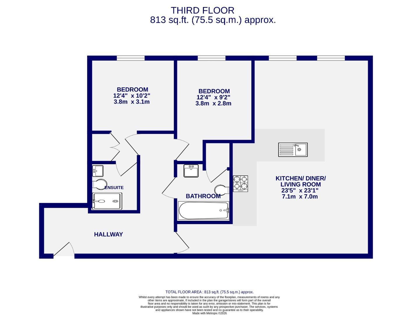 Floorplans For Hospital Fields Road, Fulford, York
