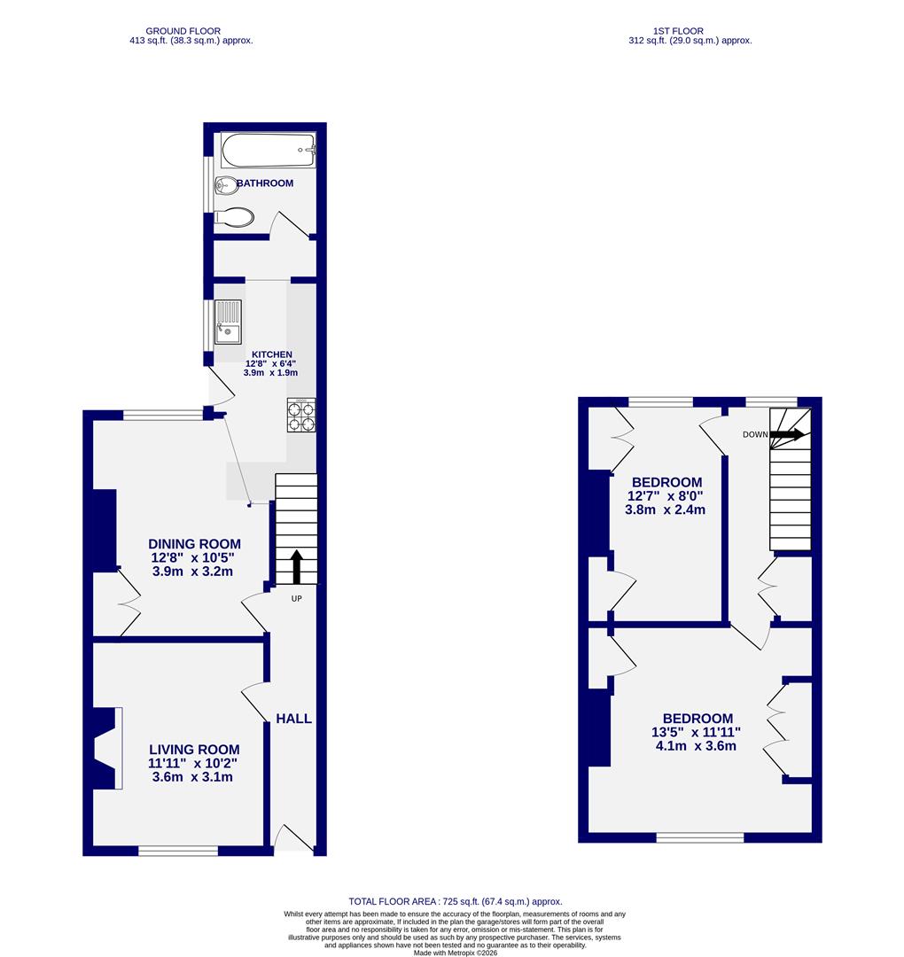 Floorplans For Scaife Street, York, YO31 8HP