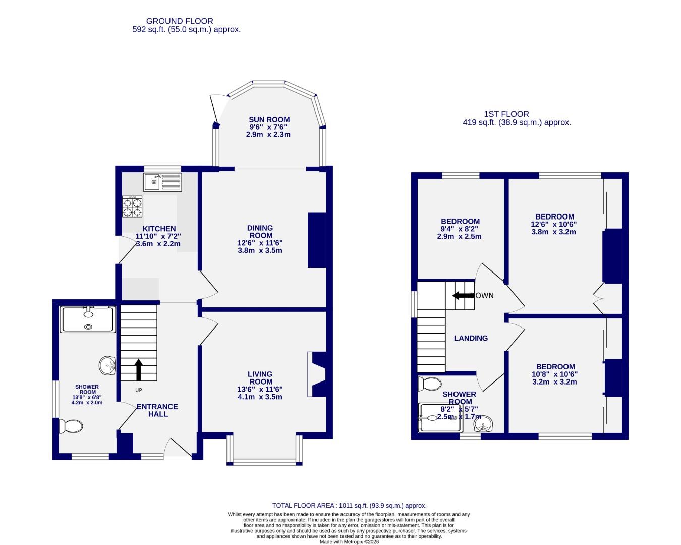 Floorplans For Beckfield Lane, Acomb, York