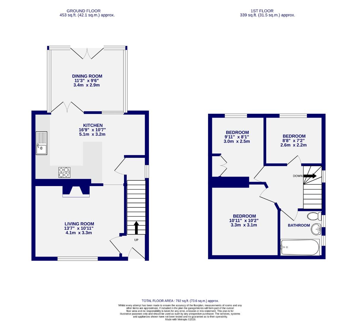 Floorplans For Water Lane, Clifton, York