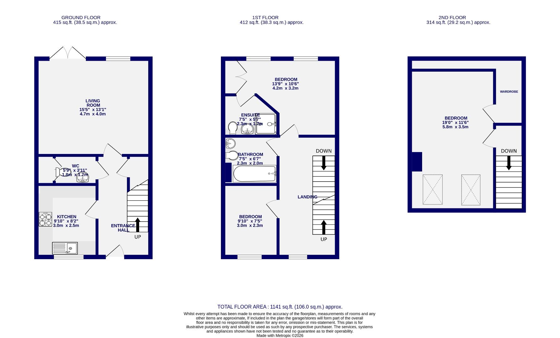 Floorplans For Salmond Road, Foxwood, York