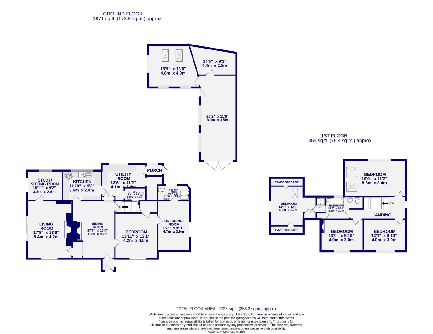 Floorplans For Kelfield Road, Riccall, York