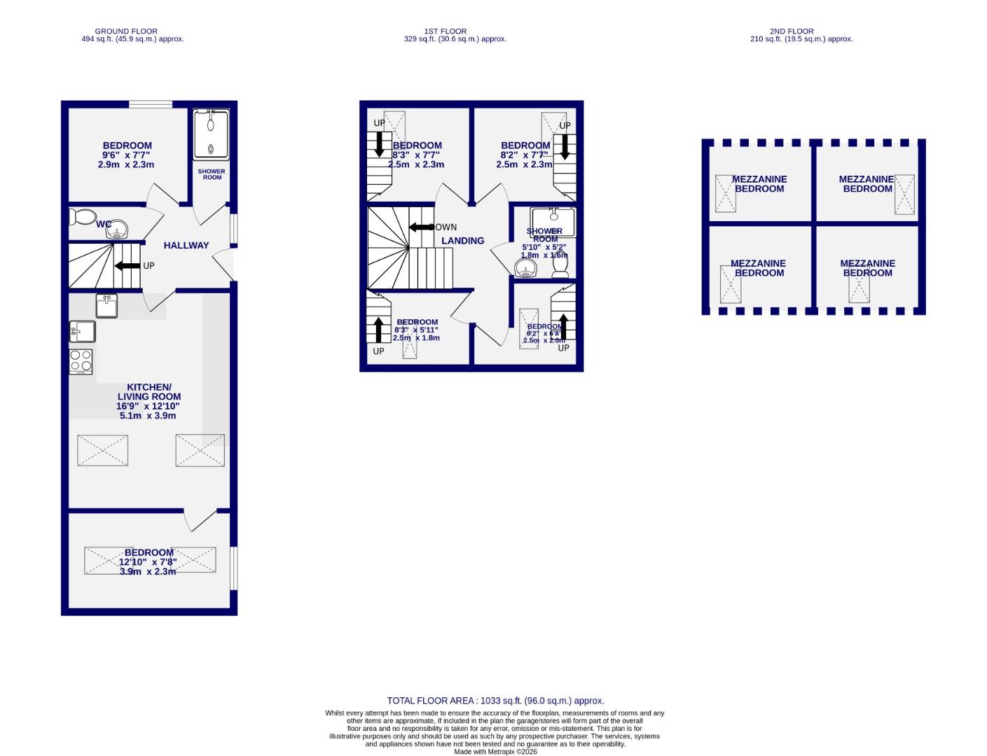 Floorplans For Clarence Street and Brook Street, York
