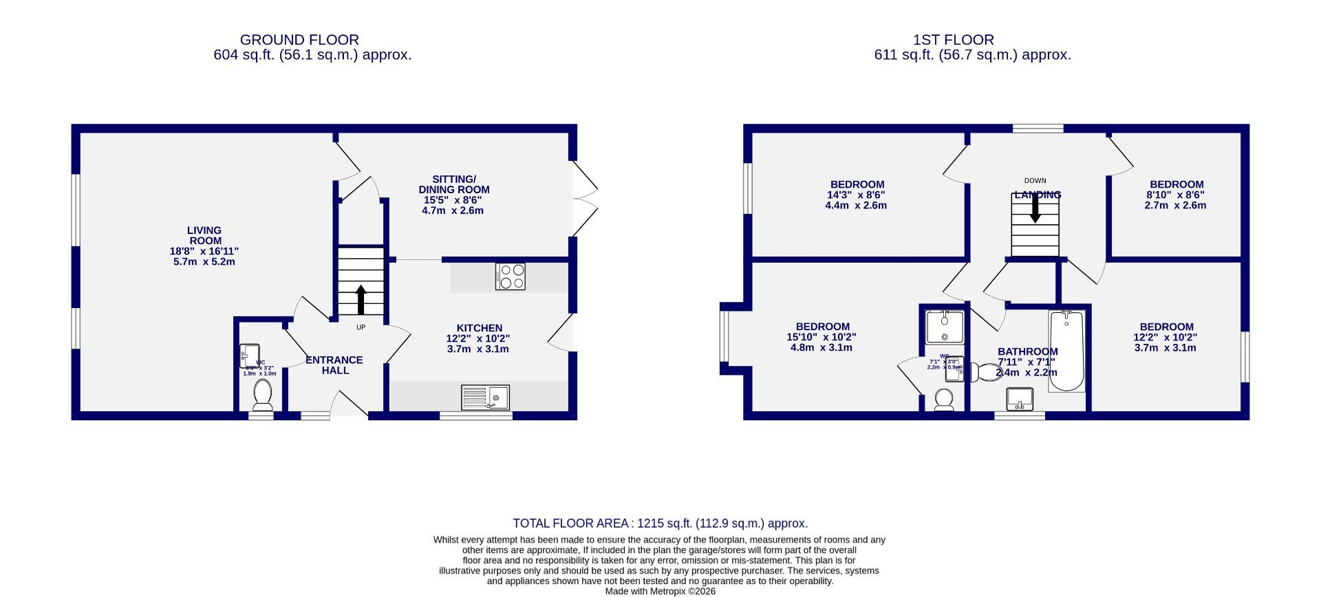 Floorplans For Belvoir Avenue, Elvington, York