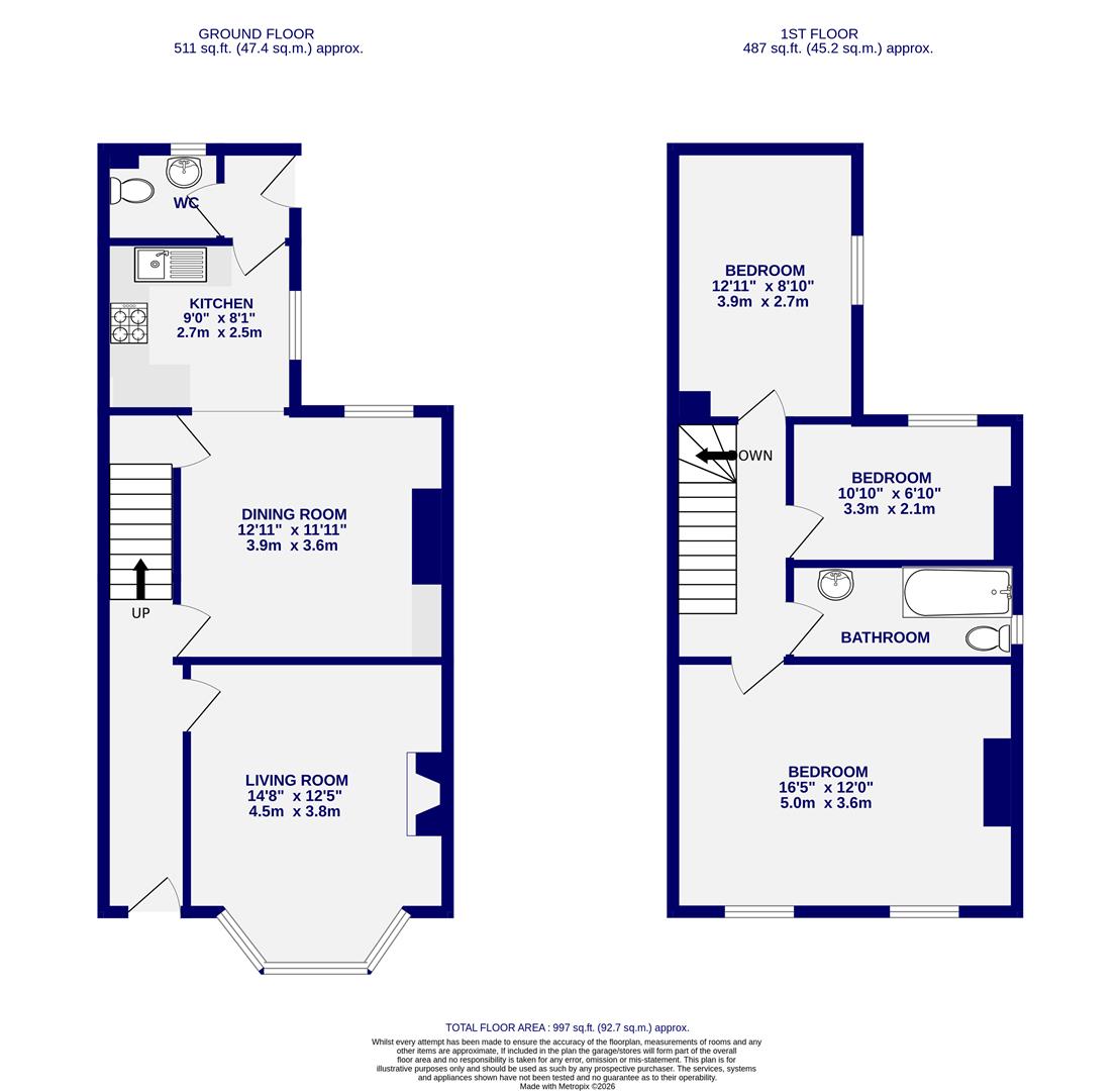 Floorplans For Chapmangate, Pocklington, York, YO42 2AY