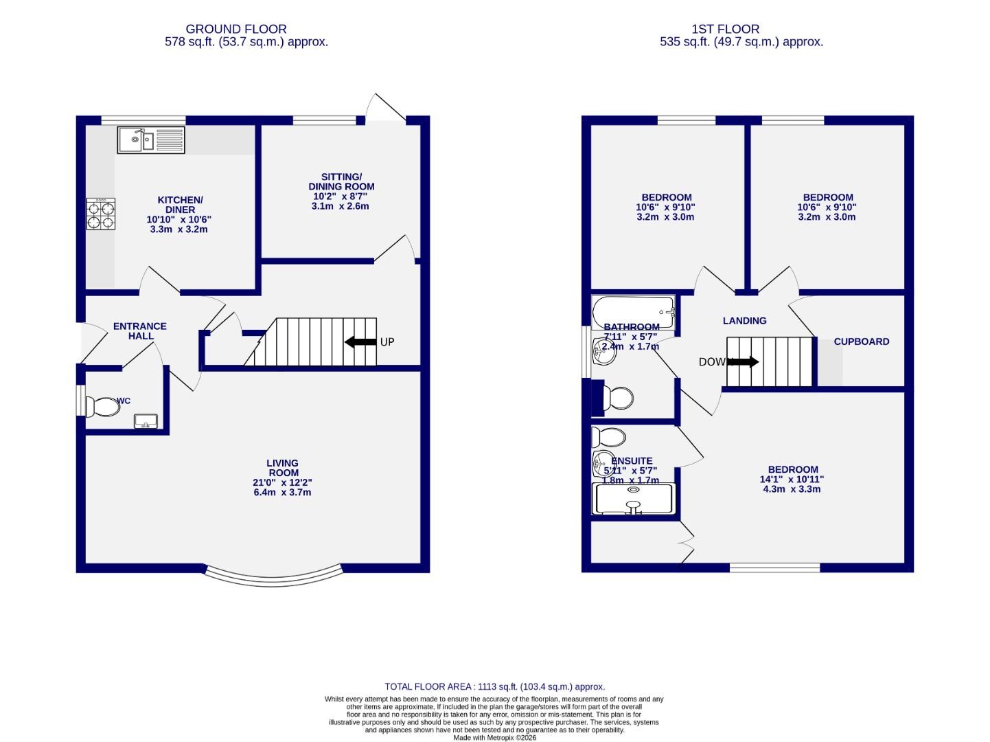 Floorplans For Grassholme, Woodthorpe, York