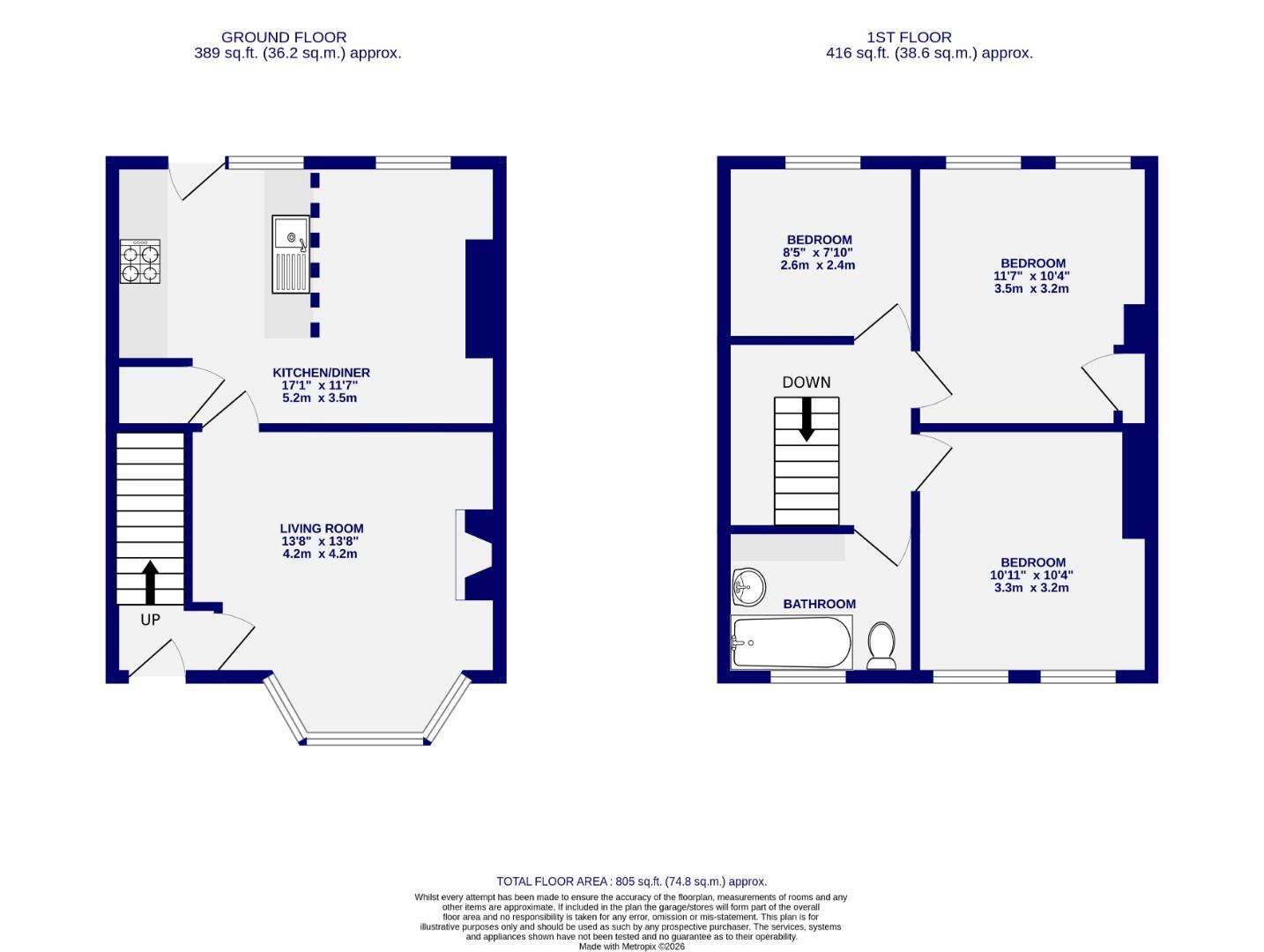 Floorplans For Starkey Crescent, York