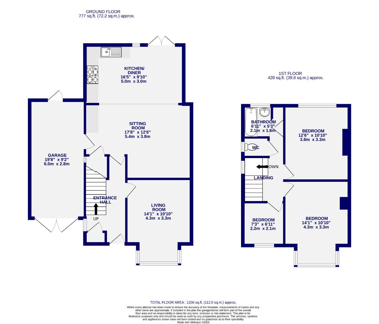 Floorplans For Melton Avenue, Rawcliffe, York