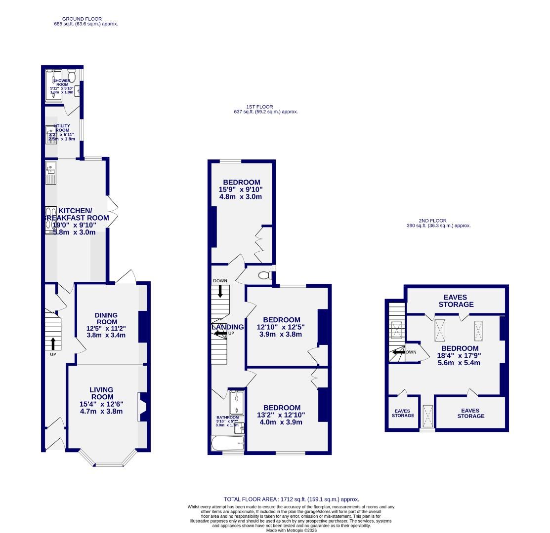 Floorplans For St. Olaves Road, York