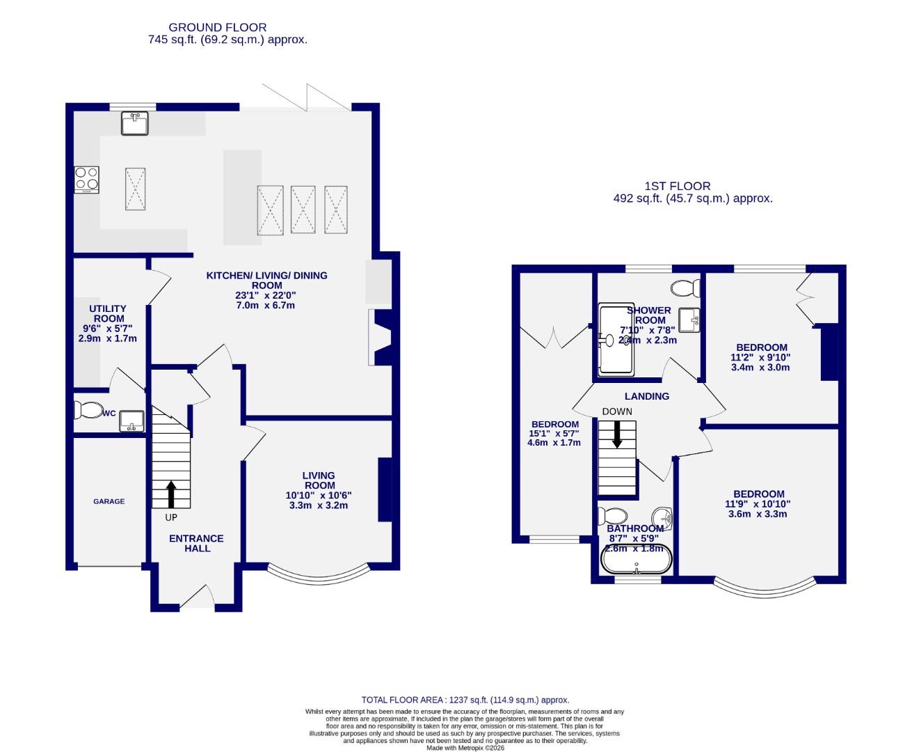 Floorplans For Nunthorpe Crescent, South Bank